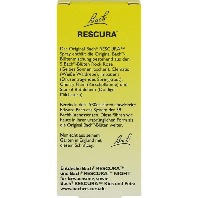 BACHBLÜTEN Original Rescura Spray m.Alkohol