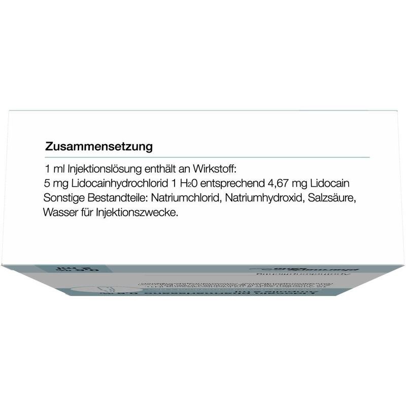 LIDOCAIN pharmarissano Ampulle 0,5% 2 ml Inj.-Lsg.