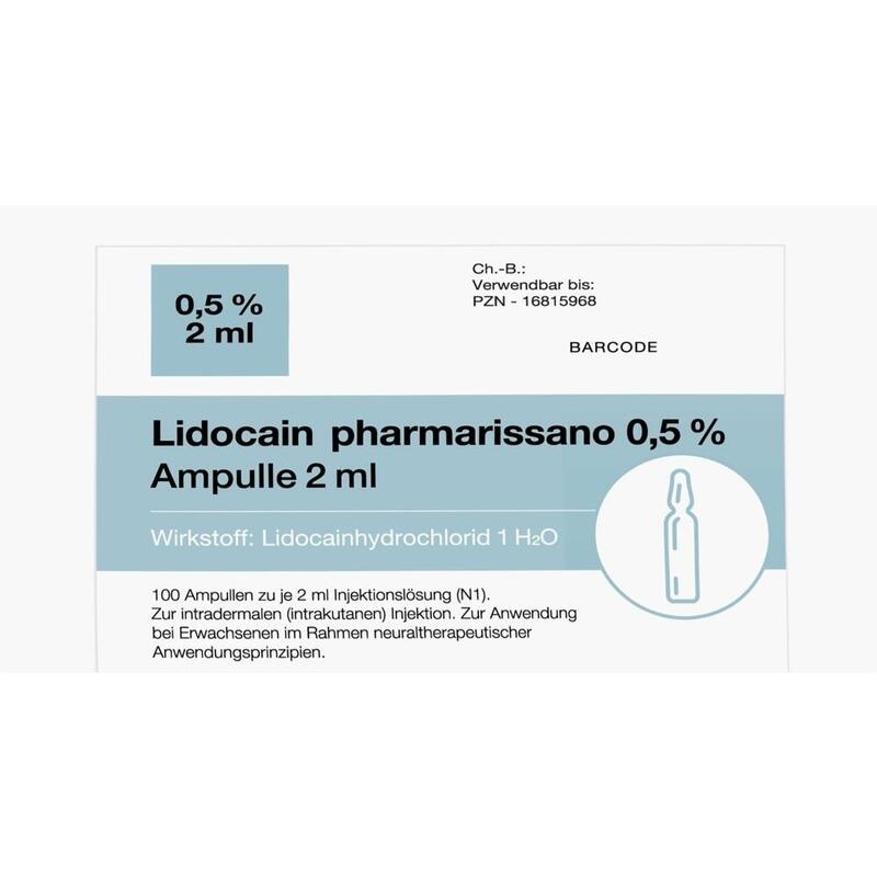 LIDOCAIN pharmarissano Ampulle 0,5% 2 ml Inj.-Lsg.