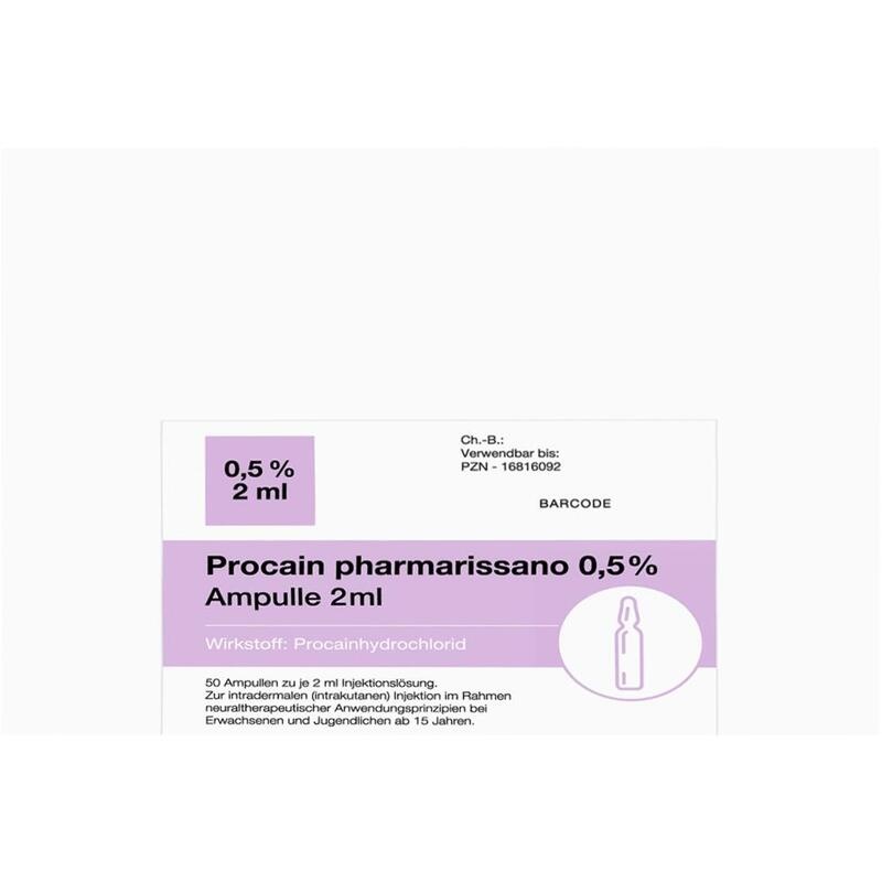PROCAIN pharmarissano Ampulle 0,5% 2 ml Inj.-Lsg.
