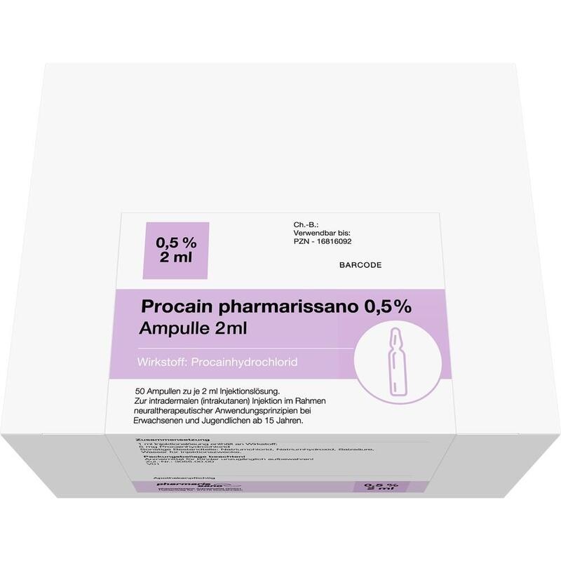 PROCAIN pharmarissano Ampulle 0,5% 2 ml Inj.-Lsg.