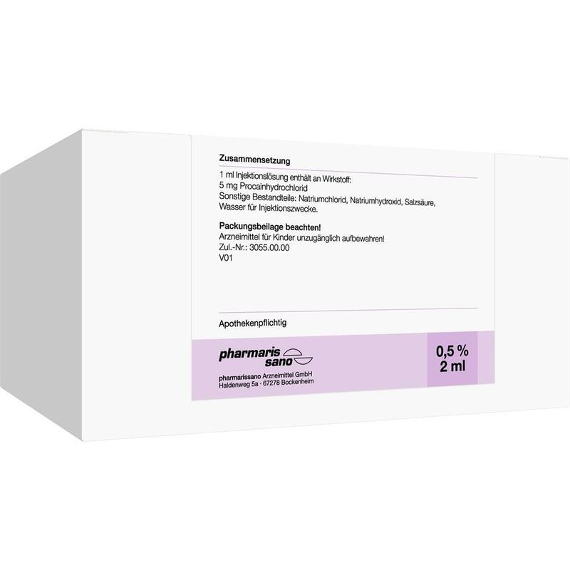 PROCAIN pharmarissano Ampulle 0,5% 2 ml Inj.-Lsg.