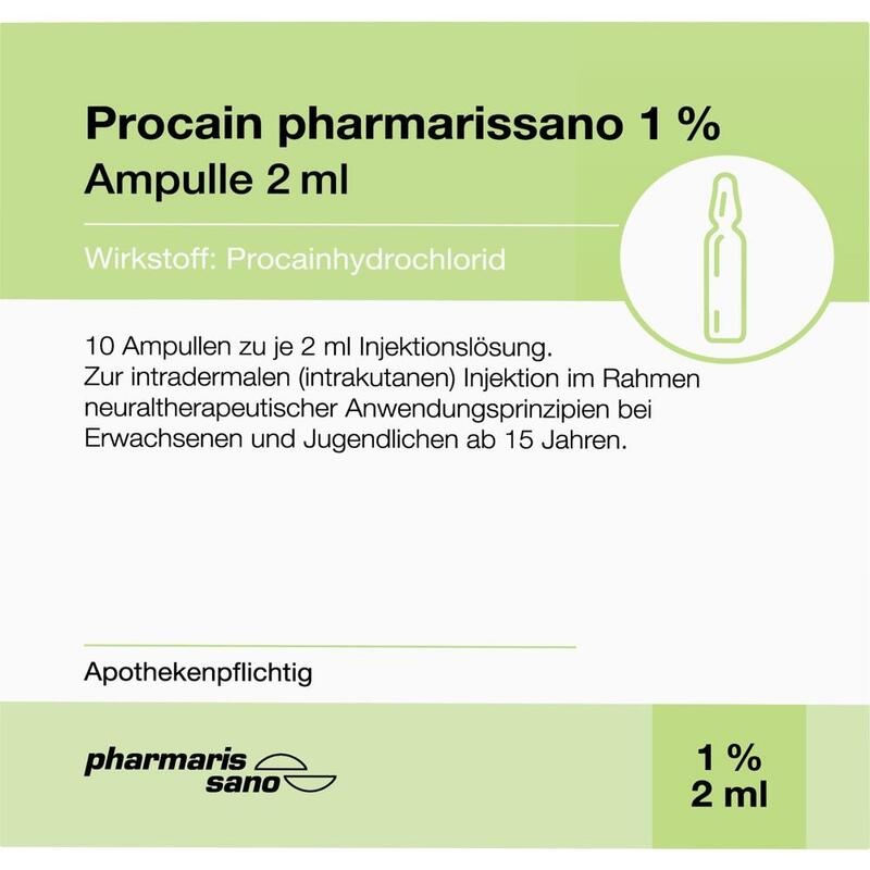 PROCAIN pharmarissano Ampulle 1% 2 ml Inj.-Lsg.