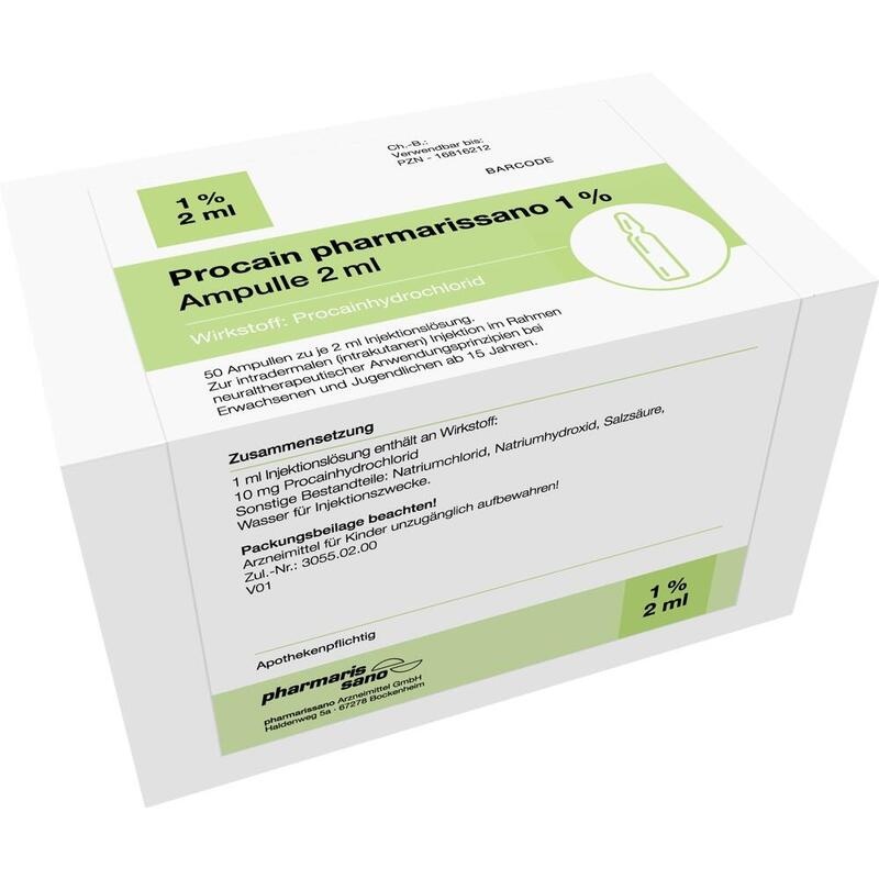PROCAIN pharmarissano Ampulle 1% 2 ml Inj.-Lsg.