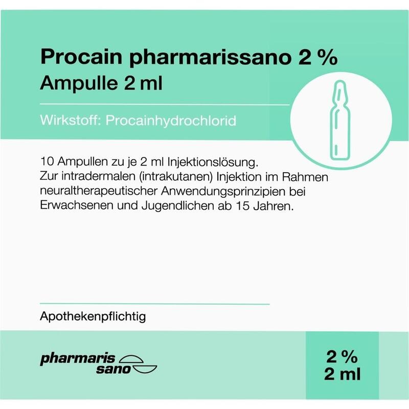 PROCAIN pharmarissano Ampulle 2% 2 ml Inj.-Lsg.