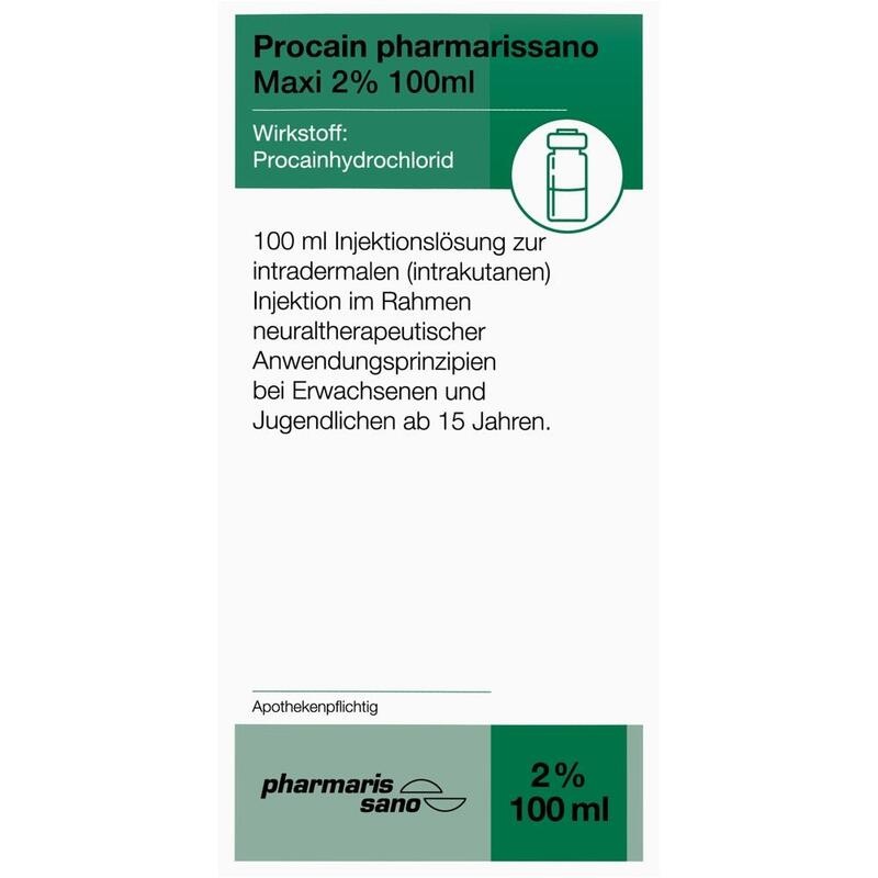 PROCAIN pharmarissano Injektionsflasche 2% 100 ml