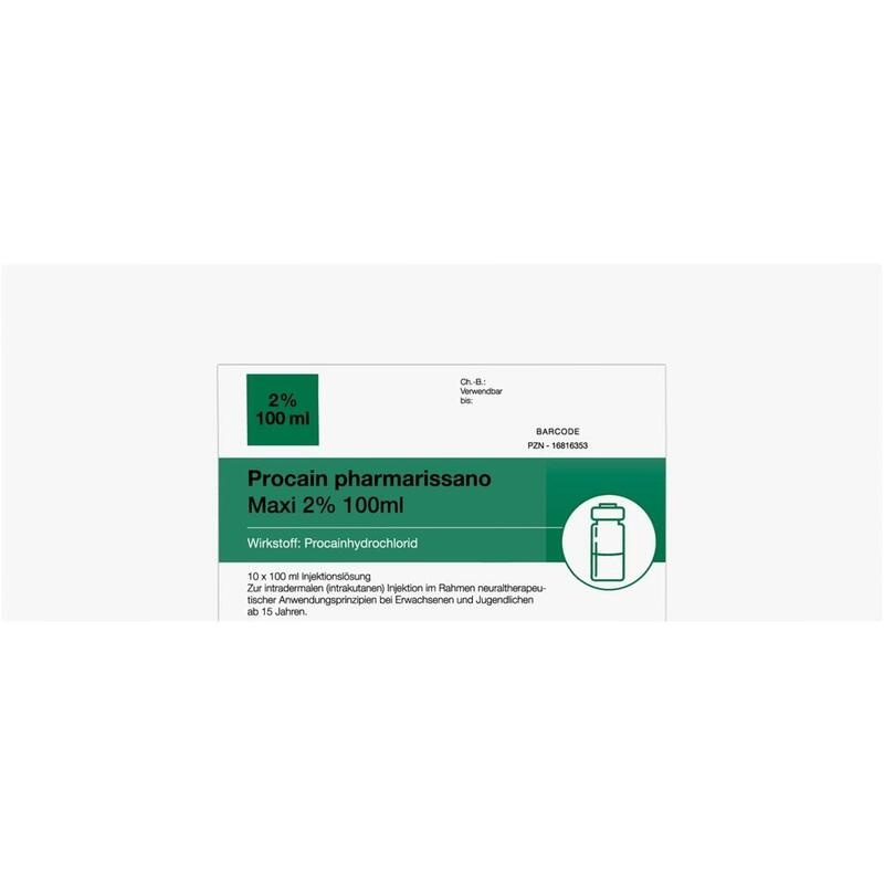 PROCAIN pharmarissano Injektionsflasche 2% 100 ml