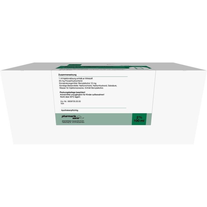 PROCAIN pharmarissano Injektionsflasche 2% 100 ml