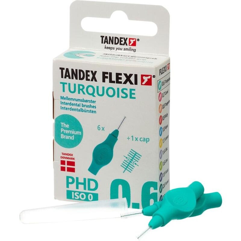 TANDEX FLEXI Interdentalb.PHD 0.6/ISO 0 turquoise