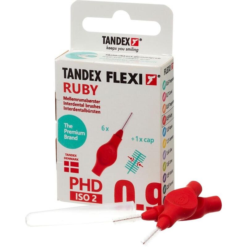 TANDEX FLEXI Interdentalb.PHD 0.9/ISO 2 ruby