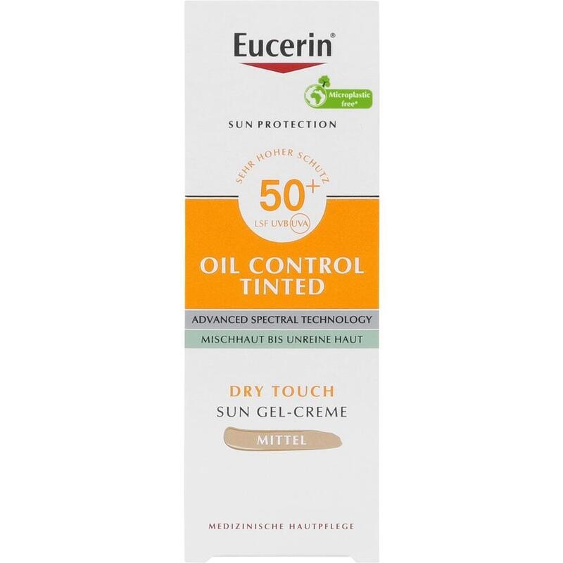 EUCERIN Sun Oil Control tinted Creme LSF 50+ mitt.