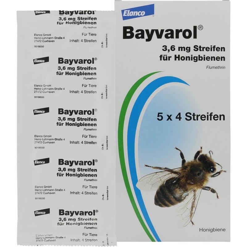 BAYVAROL 3,6 mg Streifen f.Honigbienen
