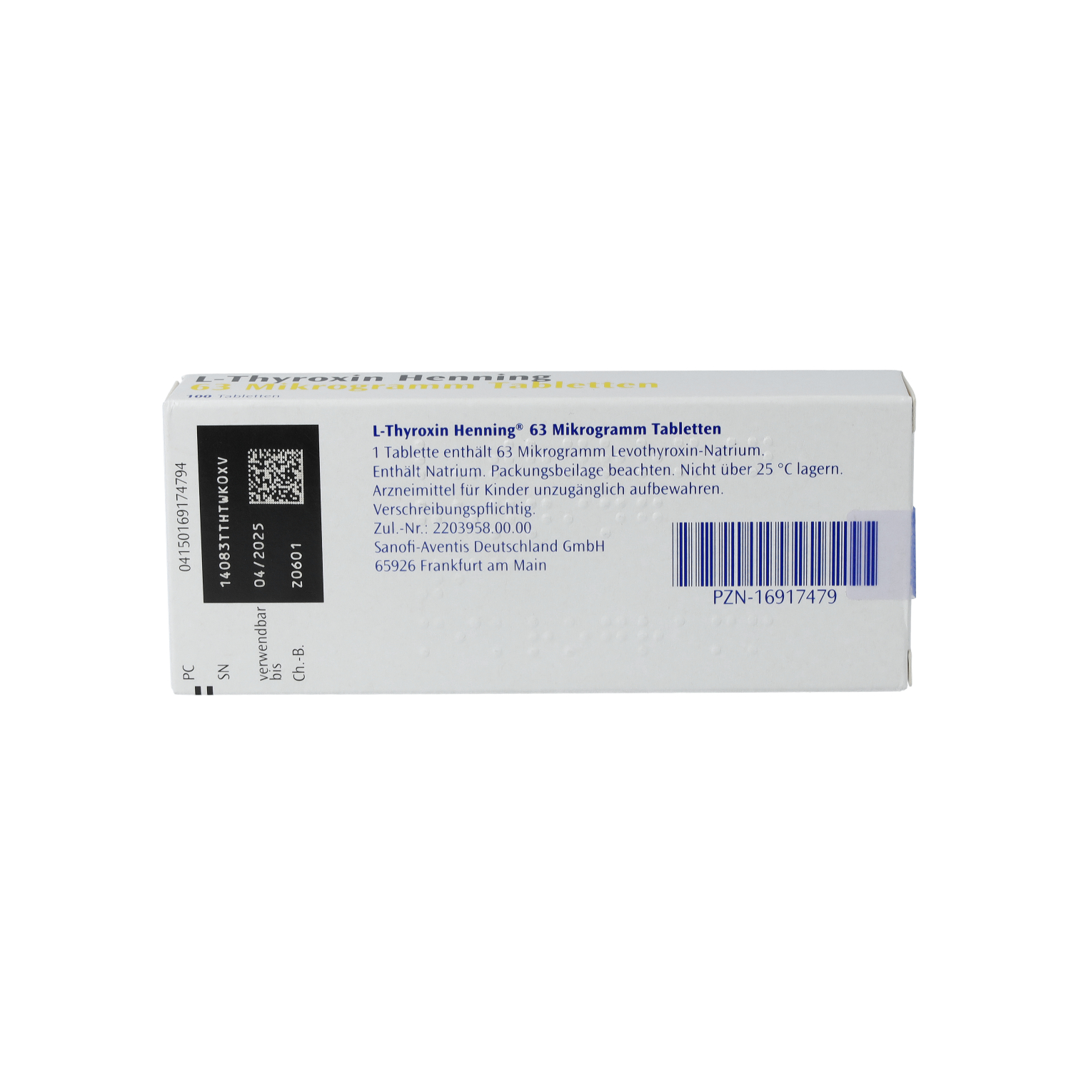 L-THYROXIN Henning 63 μg Tabletten