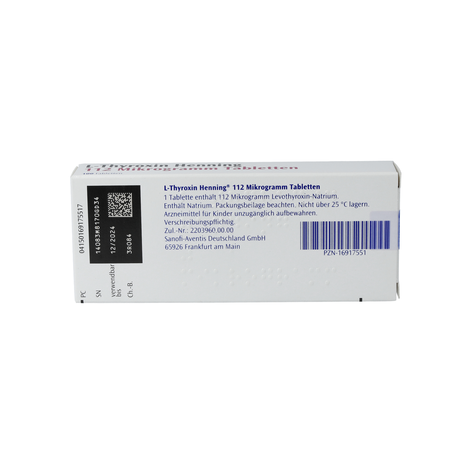 L-THYROXIN Henning 112 μg Tabletten
