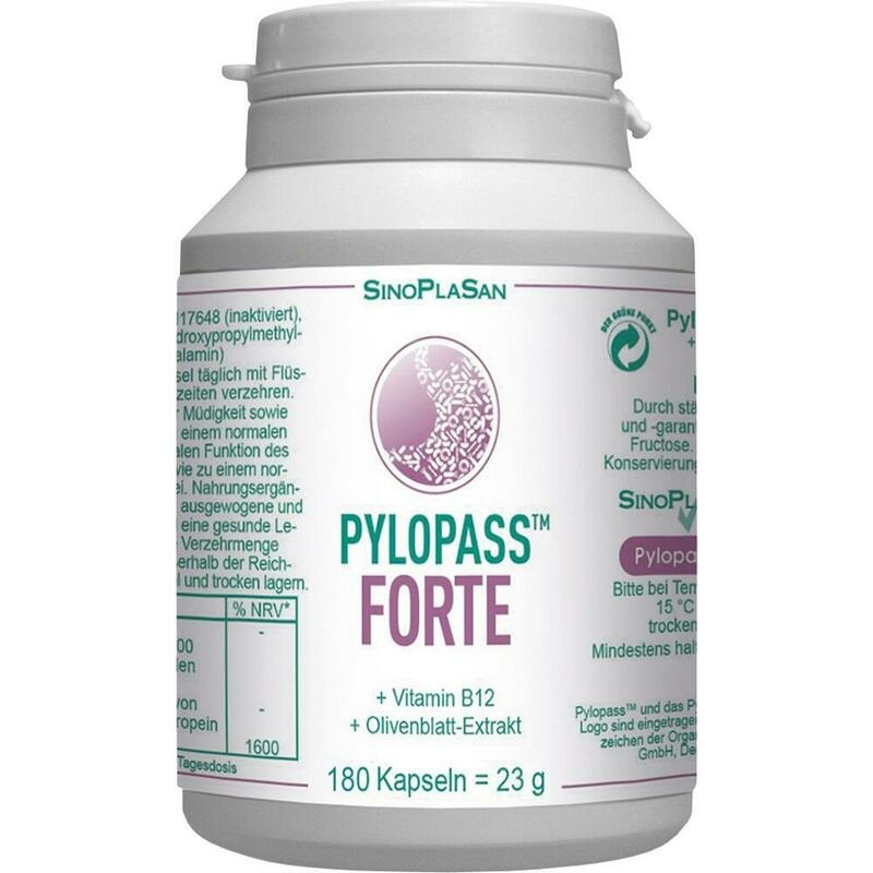 PYLOPASS FORTE 200 mg+Vit.B12+Olivenblattextr.Kps.