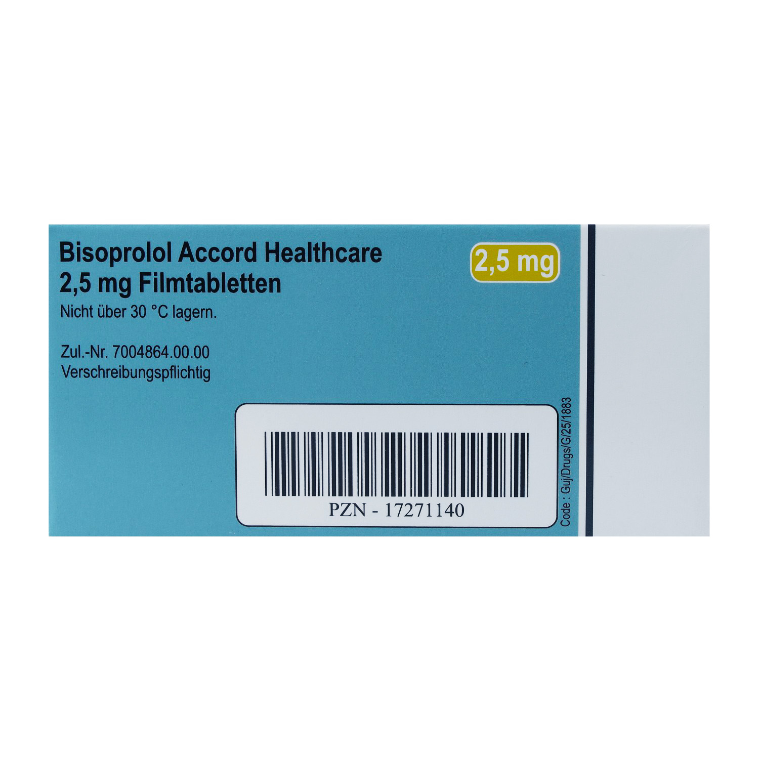 BISOPROLOL Accord Healthcare 2,5 mg Filmtabletten
