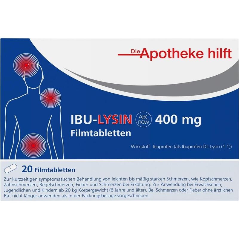 IBU-LYSIN ABCnow 400 mg Filmtabletten /Noweda DAH