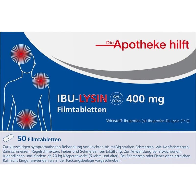 IBU-LYSIN ABCnow 400 mg Filmtabletten /Noweda DAH