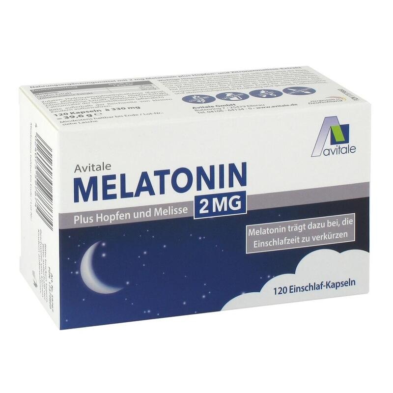 MELATONIN 2 mg plus Hopfen und Melisse Kapseln