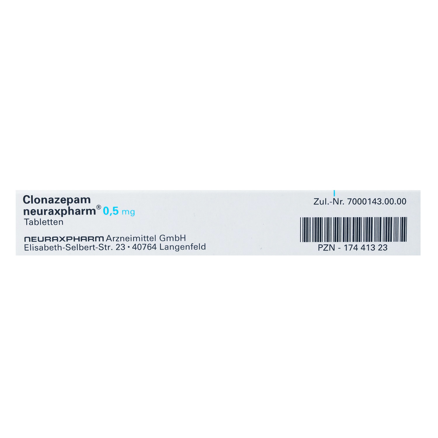 CLONAZEPAM neuraxpharm 0,5 mg Tabletten