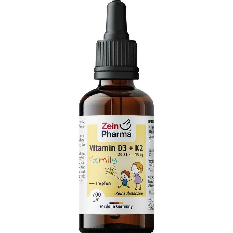VITAMIN D3+K2 MK-7 all trans Family Tropf.z.Einn.