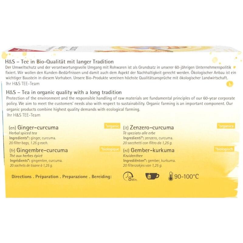 H&S Bio Ingwer-Curcuma Filterbeutel