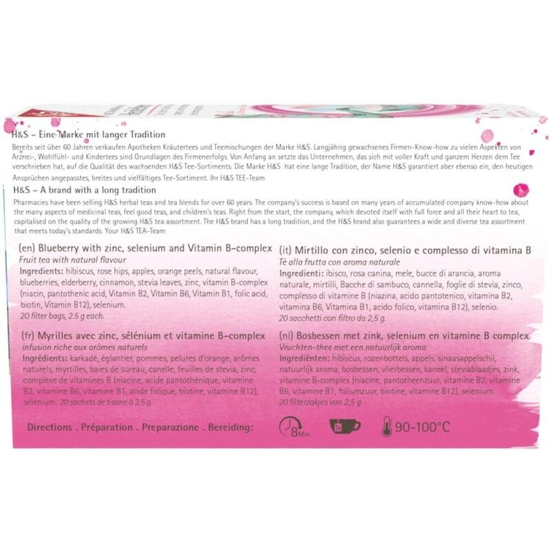 H&S Heidelbeere m.B-Vitaminen Zink und Selen Fbtl.