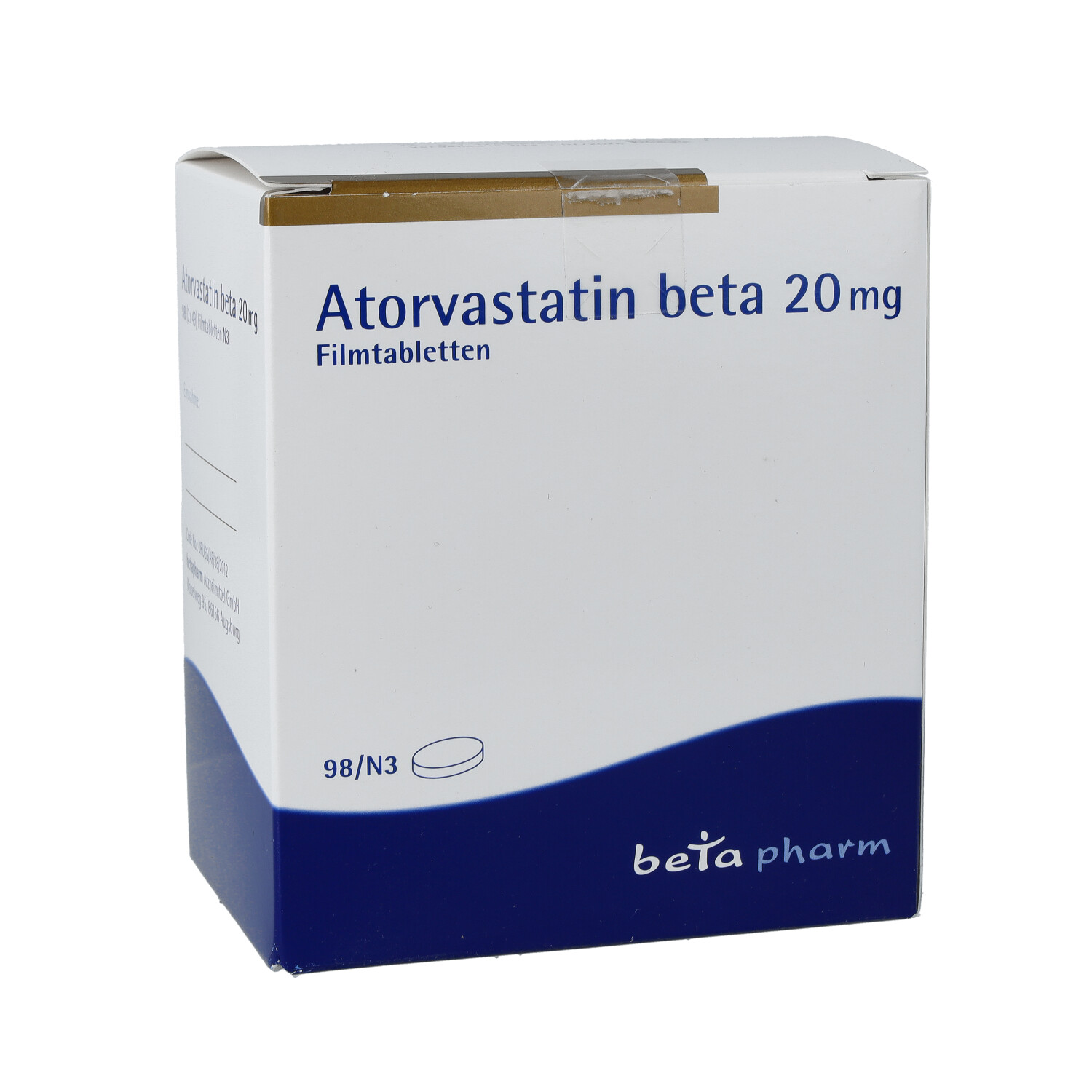 ATORVASTATIN beta 20 mg Filmtabletten