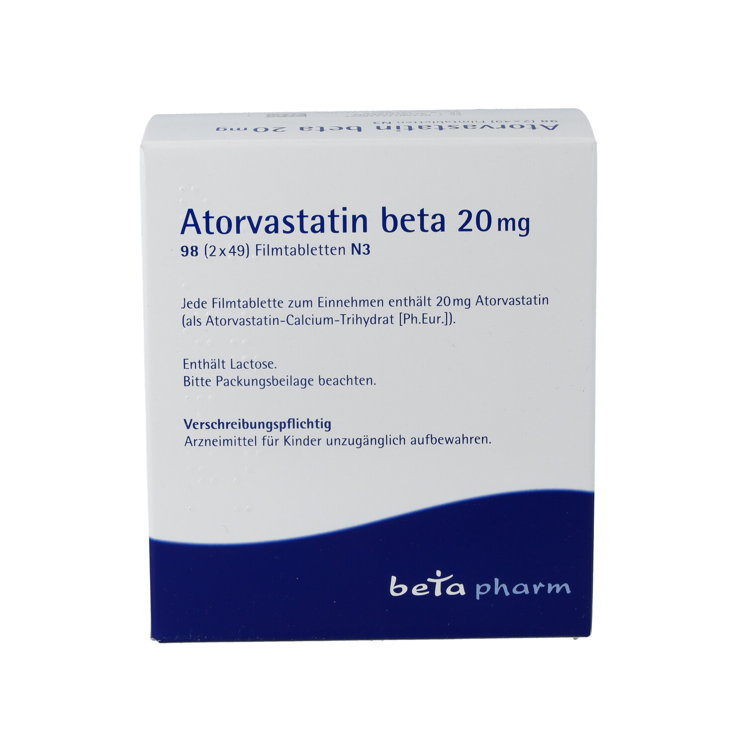 ATORVASTATIN beta 20 mg Filmtabletten