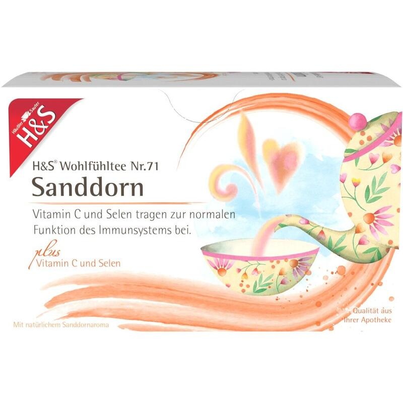 H&S Sanddorn m.Vitamin C und Selen Filterbeutel