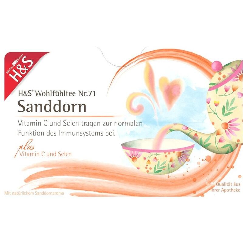 H&S Sanddorn m.Vitamin C und Selen Filterbeutel