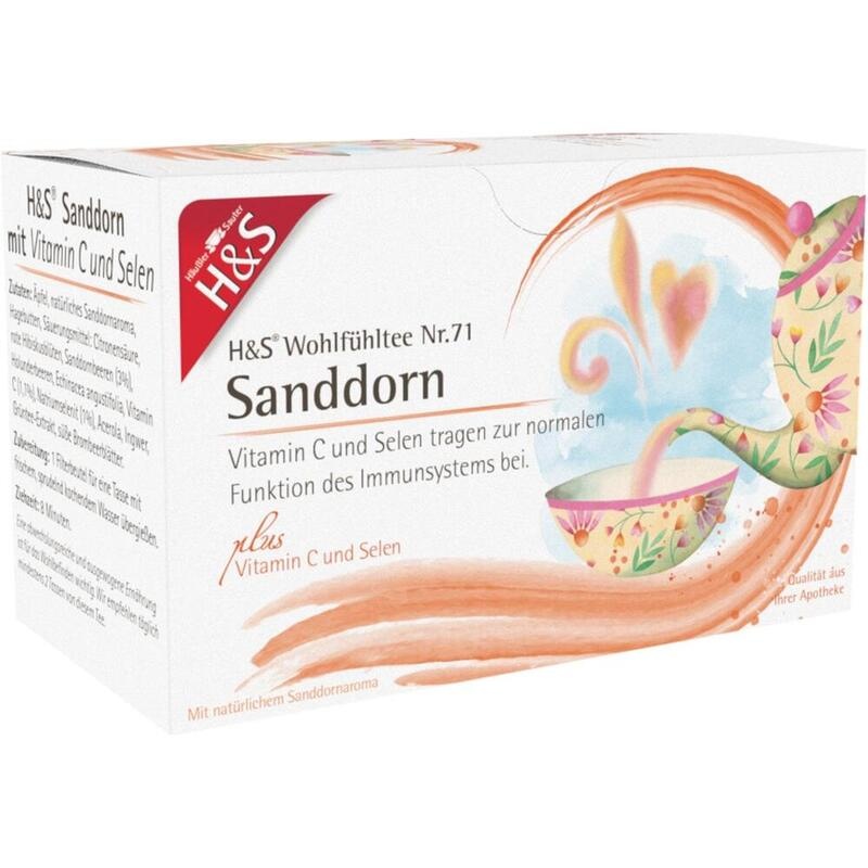 H&S Sanddorn m.Vitamin C und Selen Filterbeutel