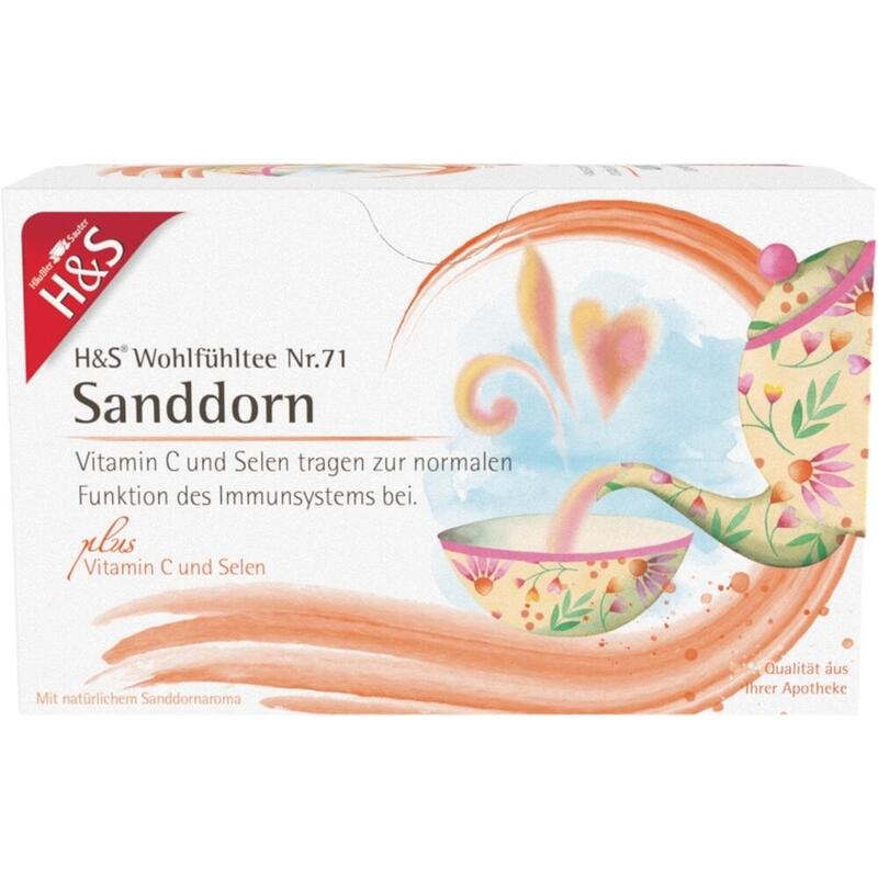 H&S Sanddorn m.Vitamin C und Selen Filterbeutel