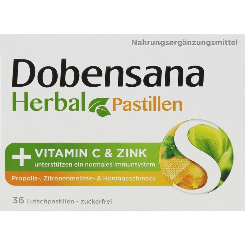 DOBENSANA Herbal Honiggeschm.Vit.C & Zink Pastil.