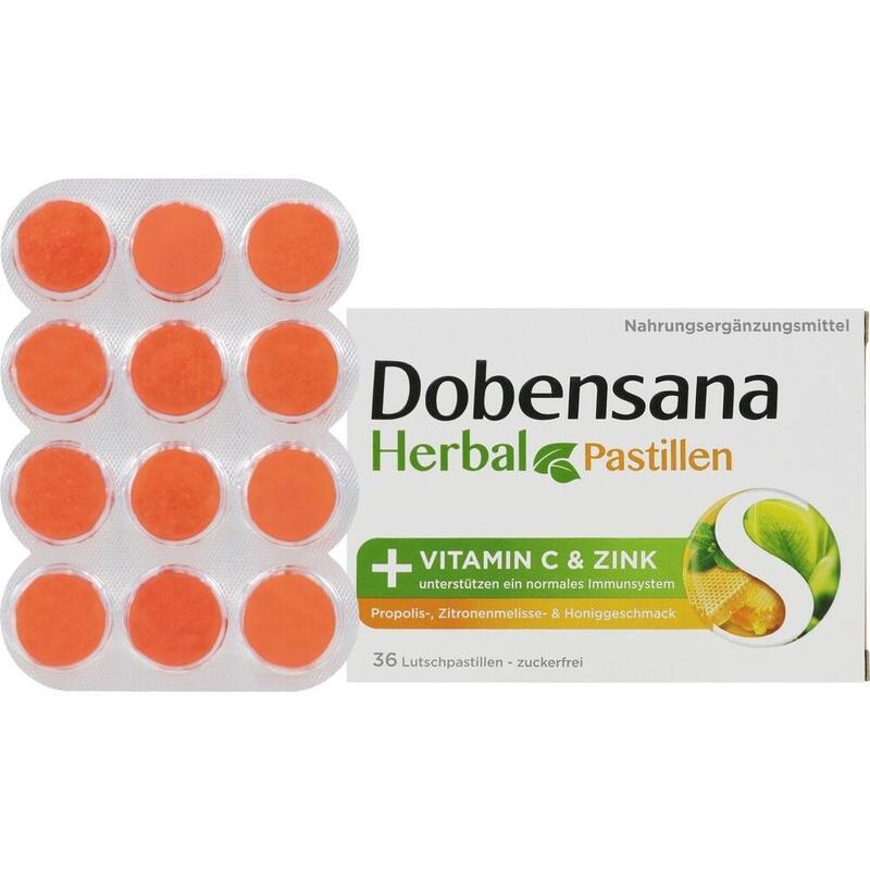 DOBENSANA Herbal Honiggeschm.Vit.C & Zink Pastil.
