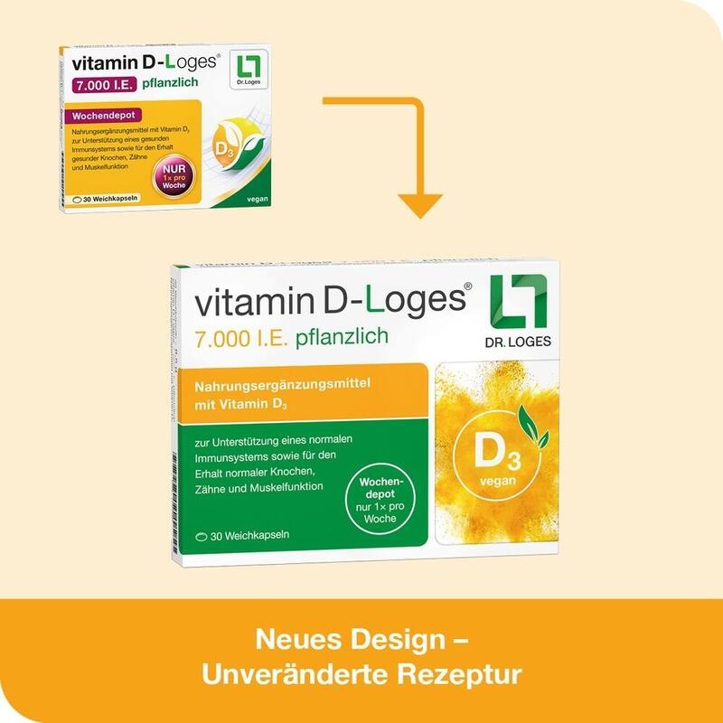 VITAMIN D-LOGES 7.000 I.E. pflanzlich Wochendepot