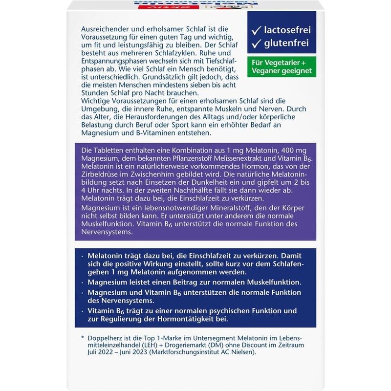 DOPPELHERZ Melatonin+Magnesium 400 Tabletten