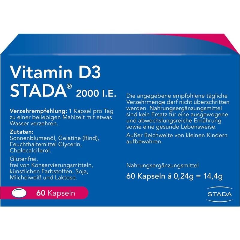 VITAMIN D3 STADA 2000 I.E. Kapseln