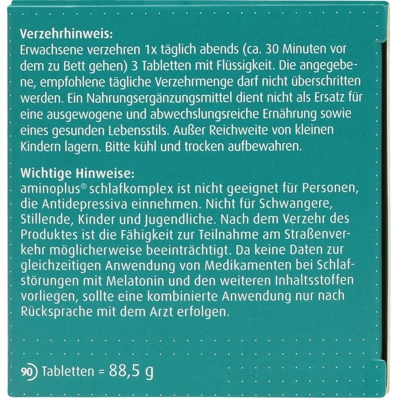 AMINOPLUS schlafkomplex Tabletten