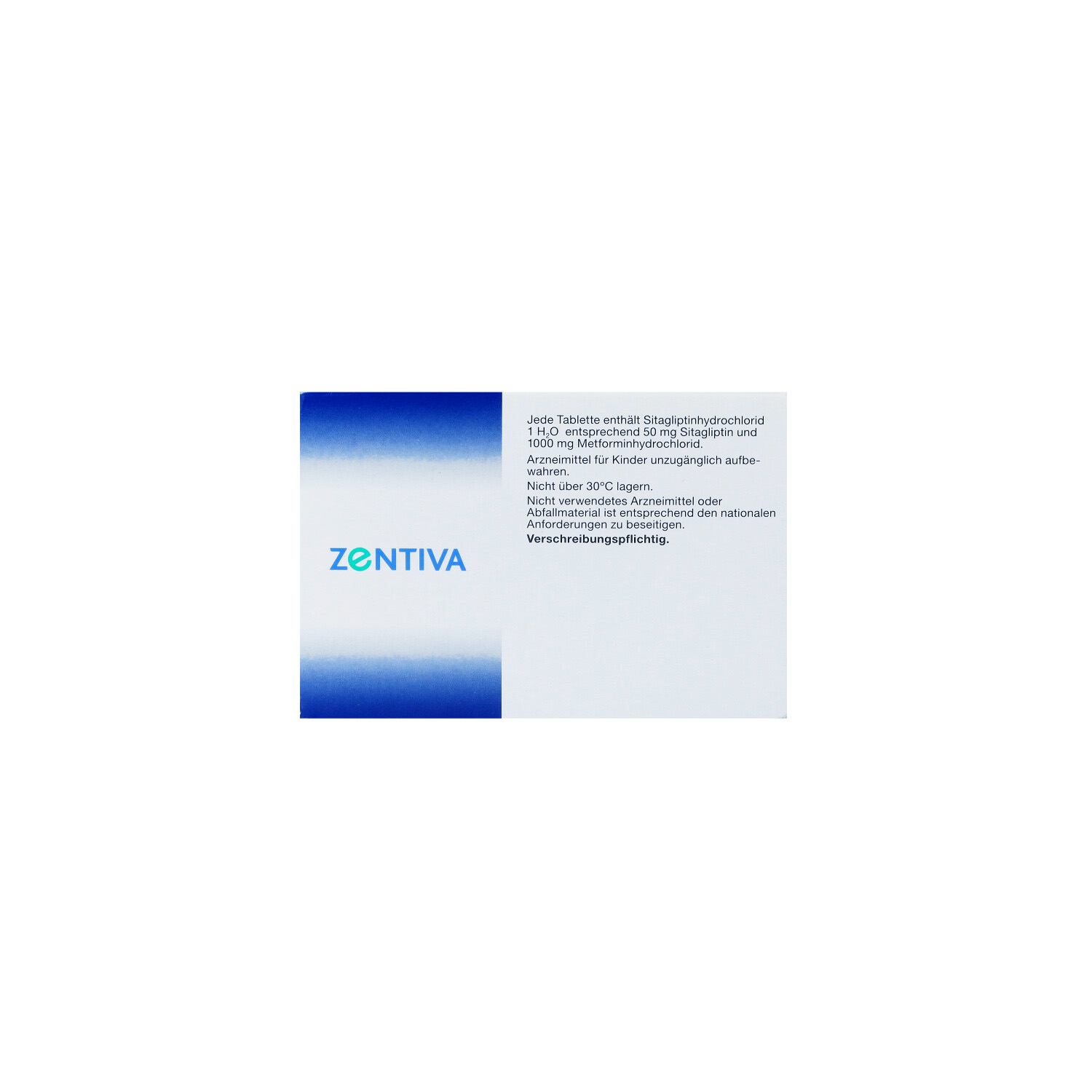 SITAGLIPTIN Metformin Zentiva 50 mg/1000 mg FTA
