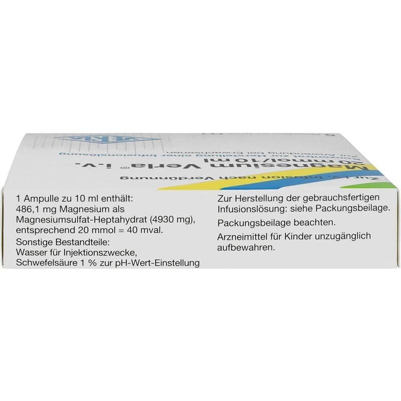 MAGNESIUM VERLA i.v. 20 mmol/10 ml K.z.H.e.Inf.Lsg
