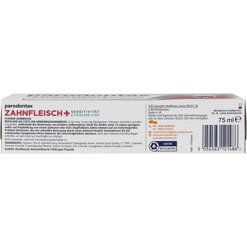 PARODONTAX Zahnfleisch+Sensitivität & frisch.Atem