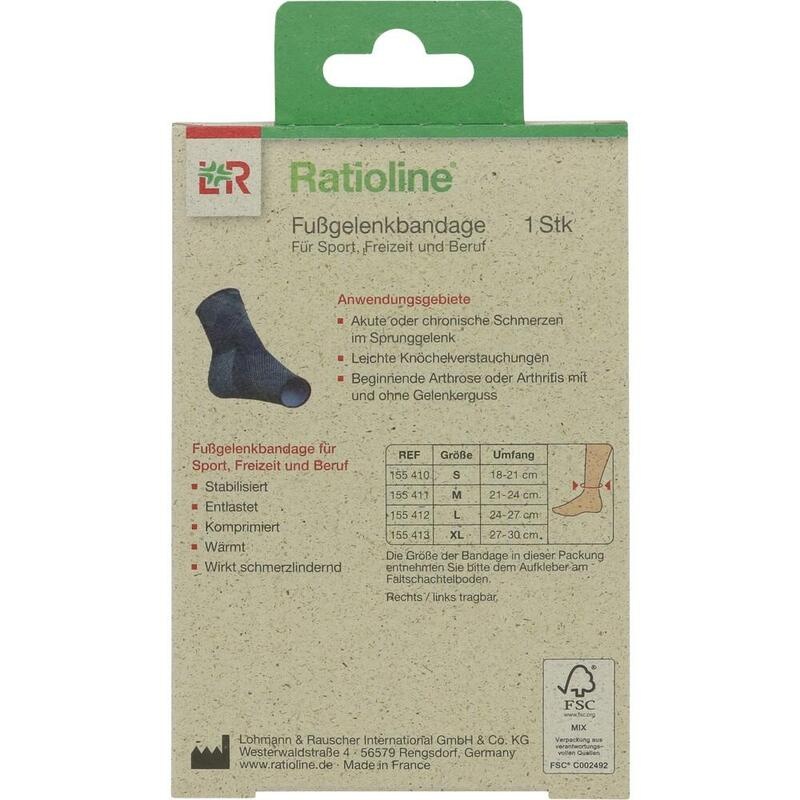 RATIOLINE Fußgelenkbandage Gr.M
