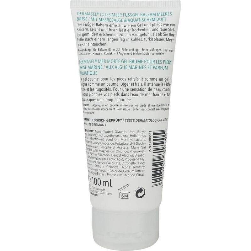 DERMASEL Totes Meer Fußgel Balsam Meeresbrise