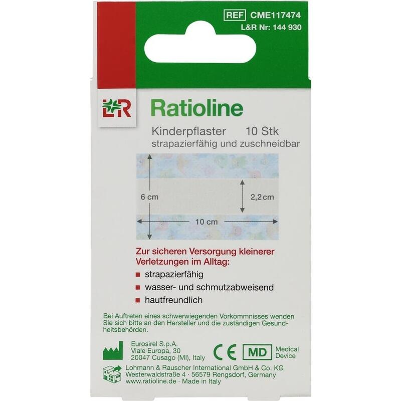 RATIOLINE Kinderpflaster zuschneidbar 6 cmx1 m