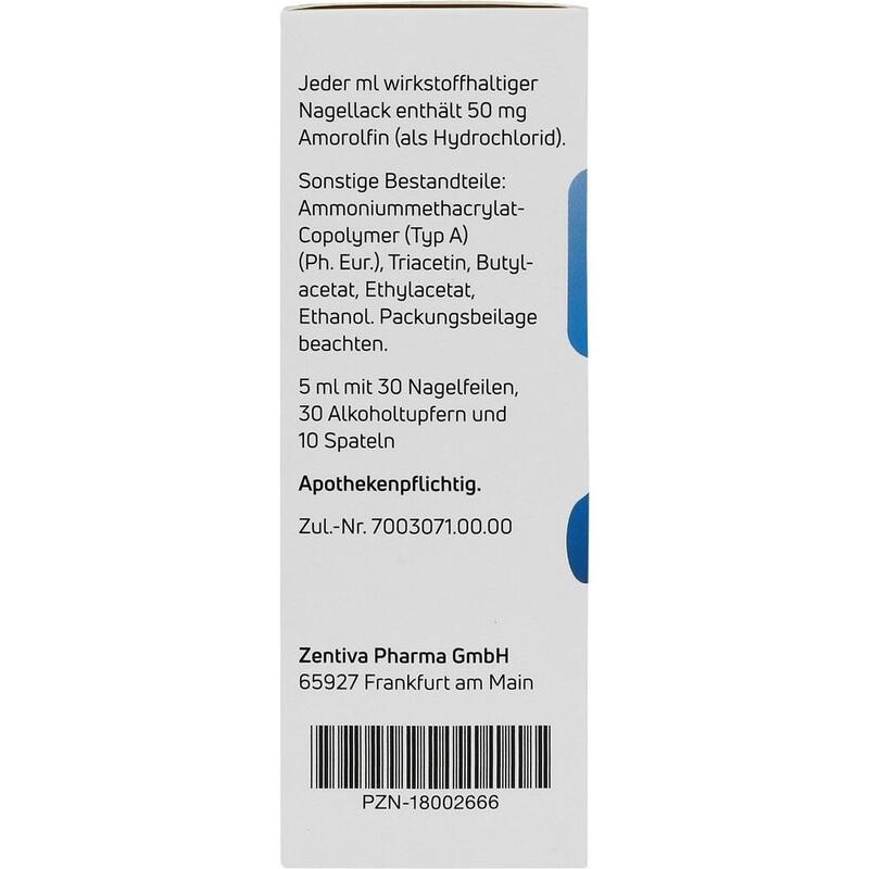 AMOROLFIN ADGC 50 mg/ml wirkstoffhalt.Nagellack