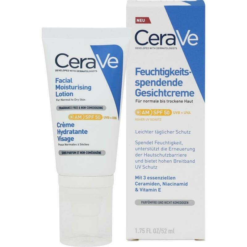 CERAVE feuchtigkeitsspendende Gesichtscreme SPF 50