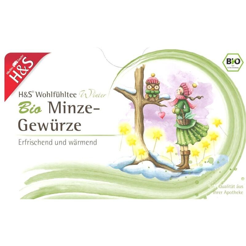 H&S Wintertee Bio Minze-Gewürze Filterbeutel