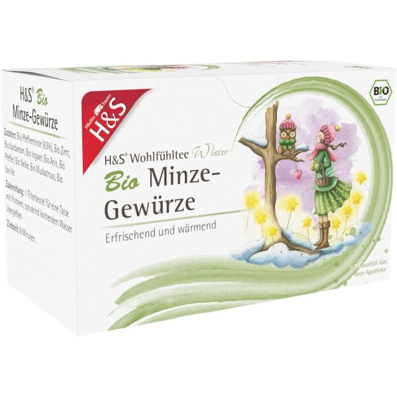 H&S Wintertee Bio Minze-Gewürze Filterbeutel