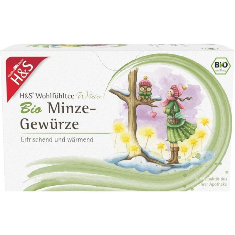 H&S Wintertee Bio Minze-Gewürze Filterbeutel